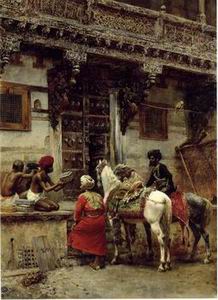 Arab or Arabic people and life. Orientalism oil paintings 197